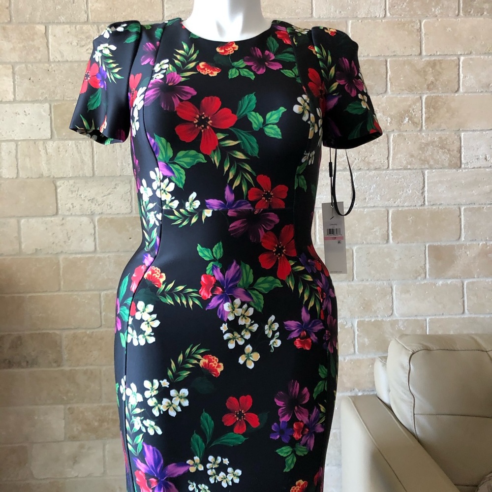 Calvin Klein Scuba Floral Dress